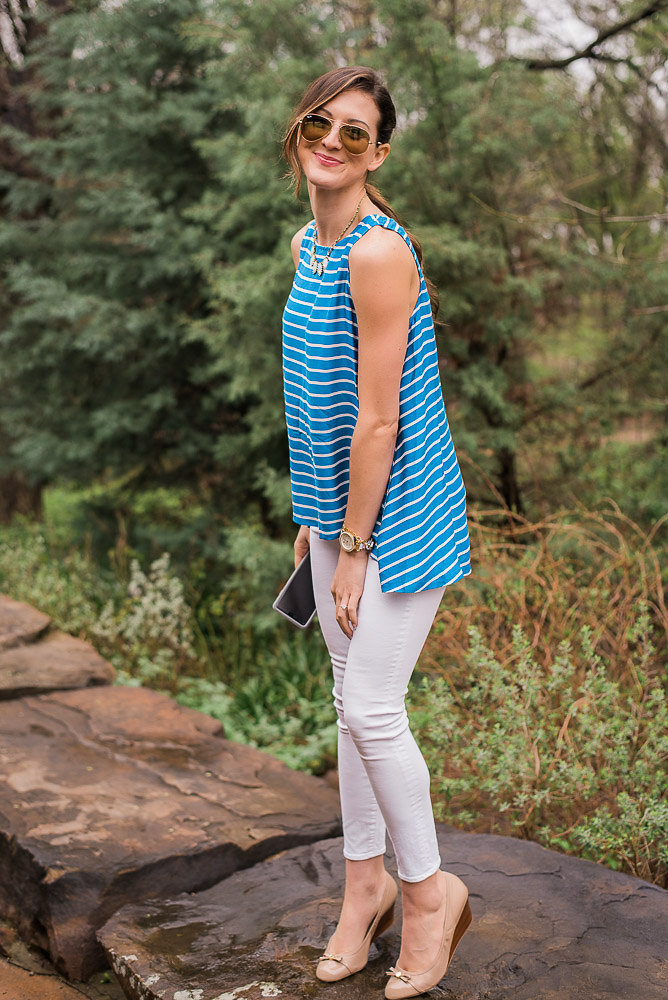 striped tank top