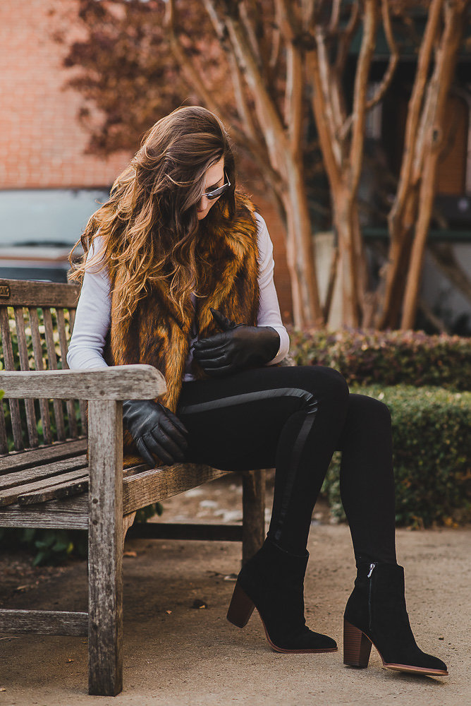faux fur vest