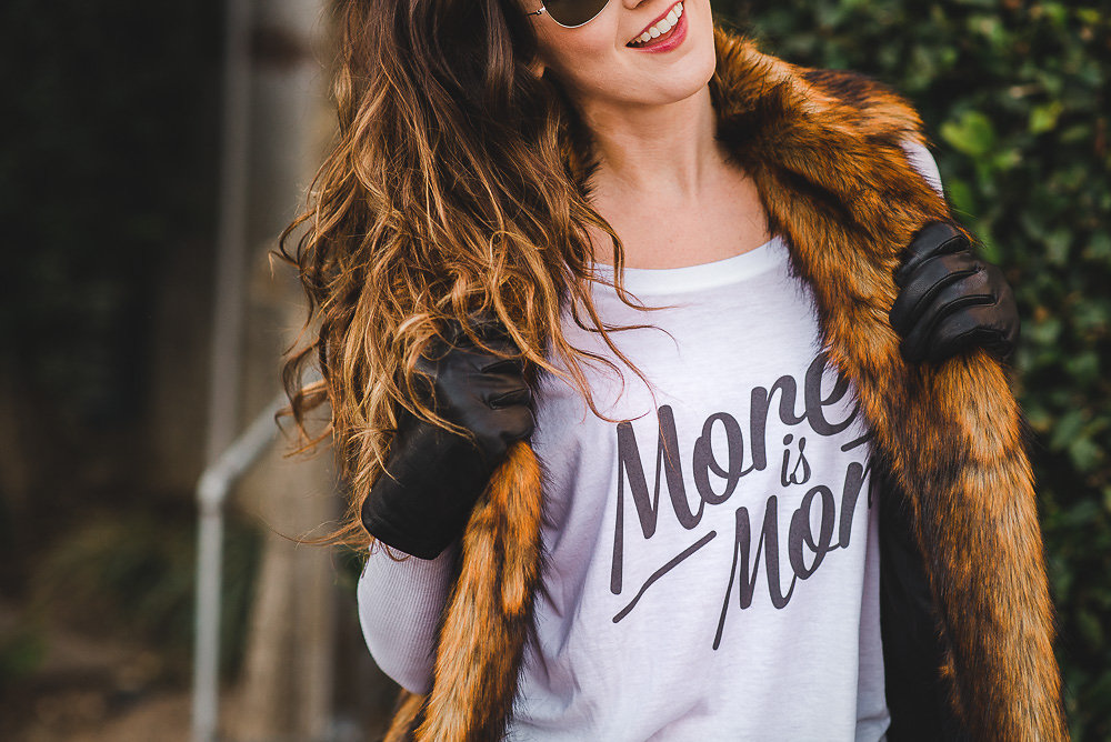 faux fur vest