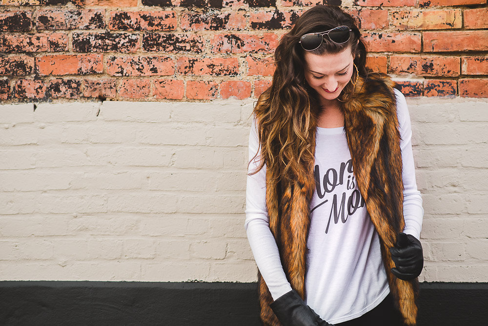 faux fur vest