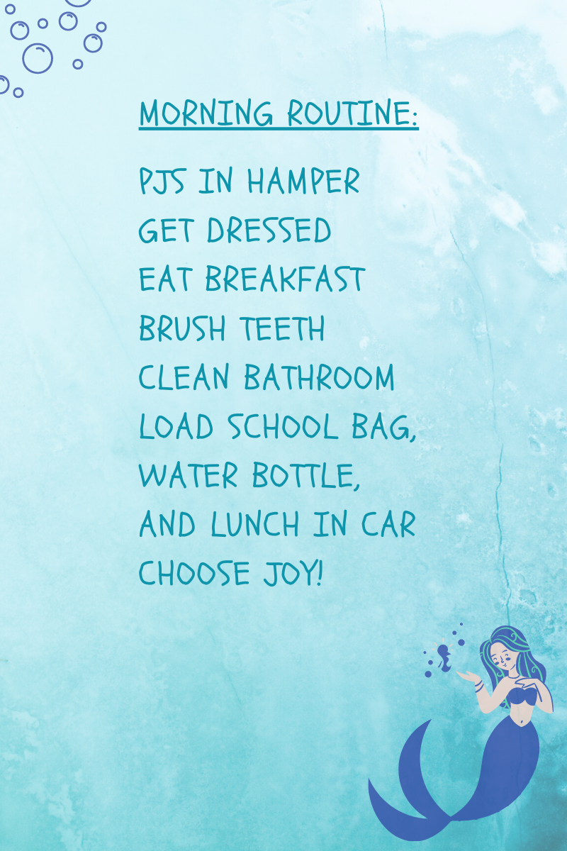 back to school routine morning