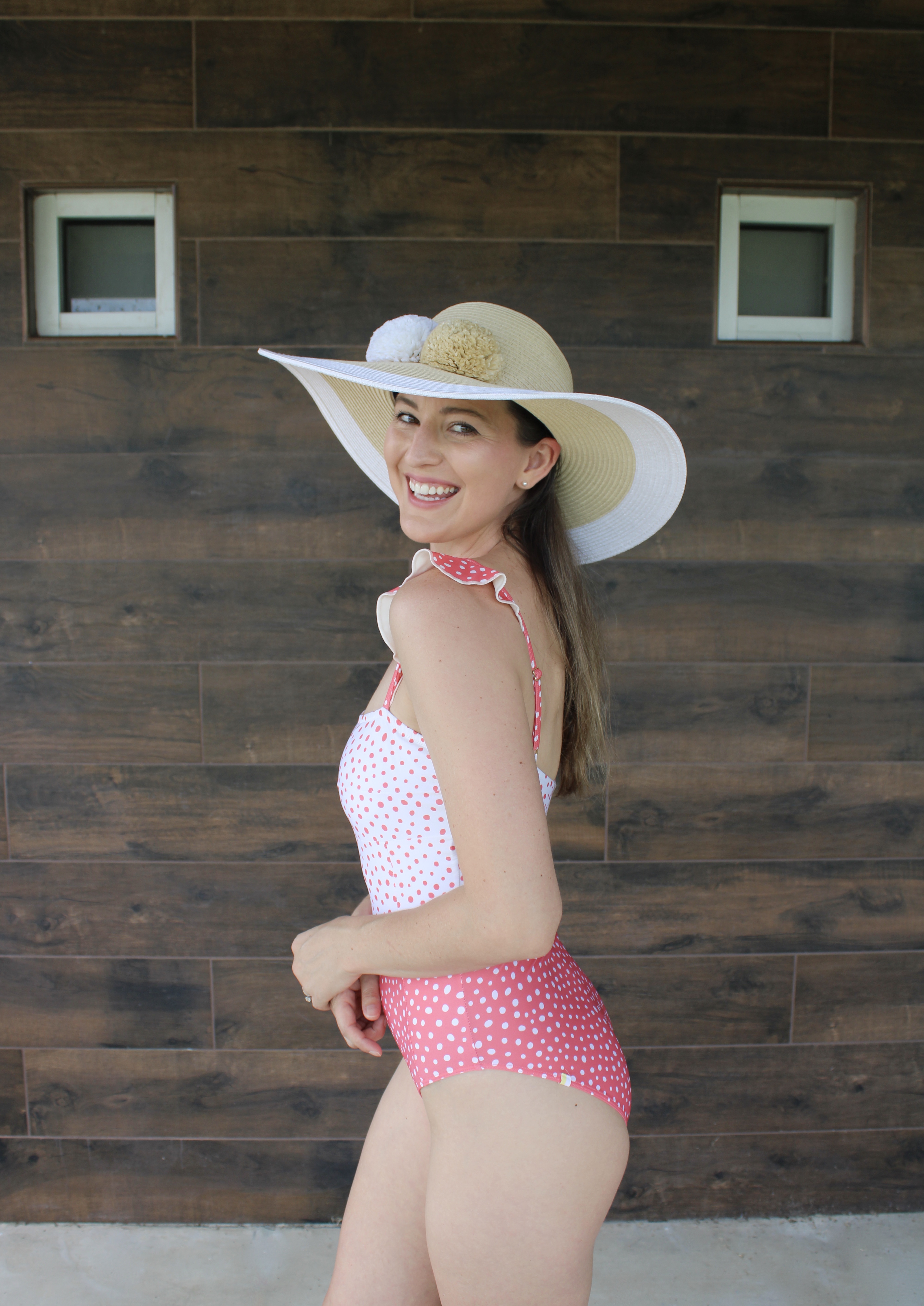 white swimsuit